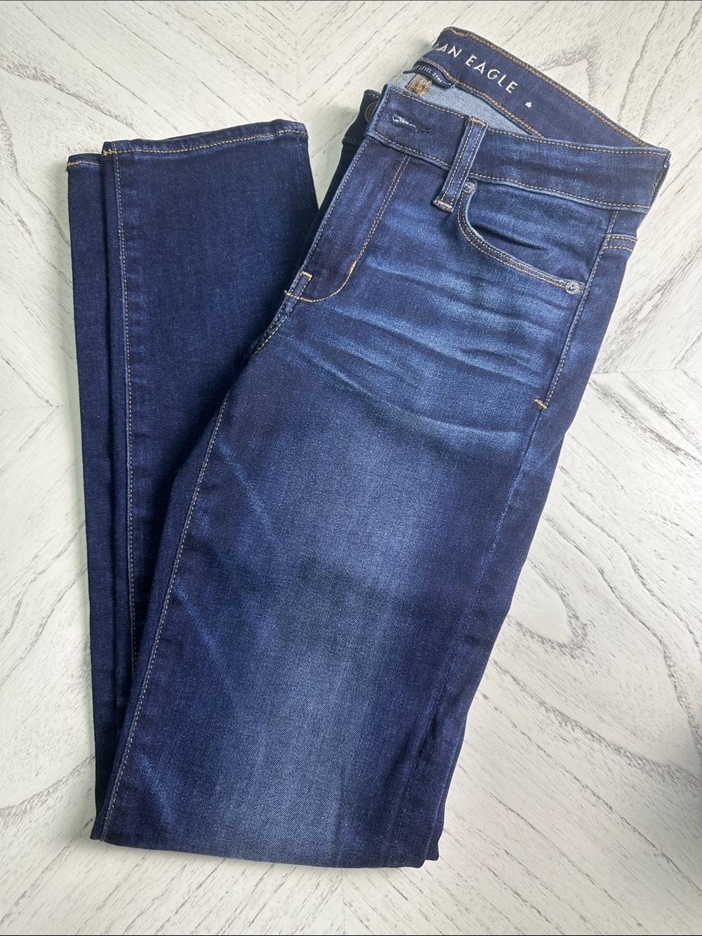 American Eagle Indigo Stretch Skinny Jeans